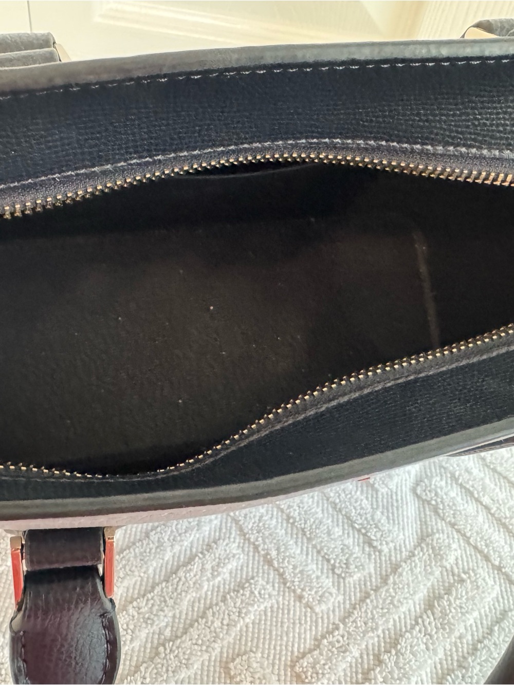 kate spade baby blue Dome Satchel with Gold Logo - Picture 3 of 4